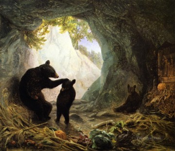  Cubs Painting - Bear and Cubs William Holbrook Beard